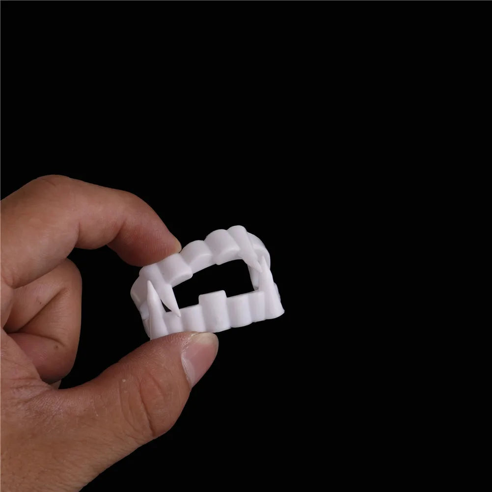 1pc Luminous Vampire Fake Teeth Dracula Teeth Halloween Monster Werewolf Zombie Fangs Halloween Masquerade Cosplay Costume Prop
