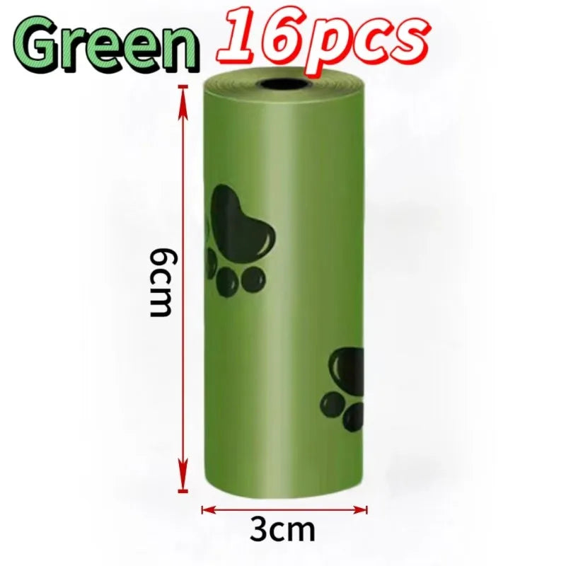 6/8/16Rolls Pet Dog Poop Bags Biodegradable Bulk Biobase Scented Poo Bag Degradable Cat Waste Bags Eco-Friendly Doggie Outdoor