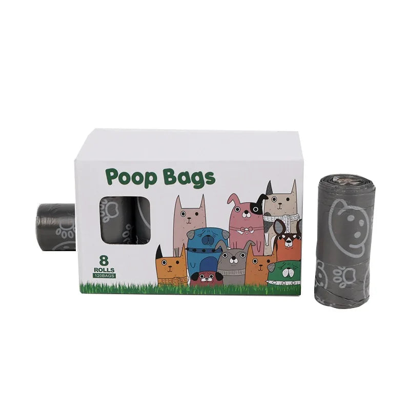 2/20 Rolls Tea Aroma Eco-Friendly Vest Style Pet Garbage Bag Dog Poop Bag Bags Cleaning WasteDisposable Trash Pouch Portable Bag