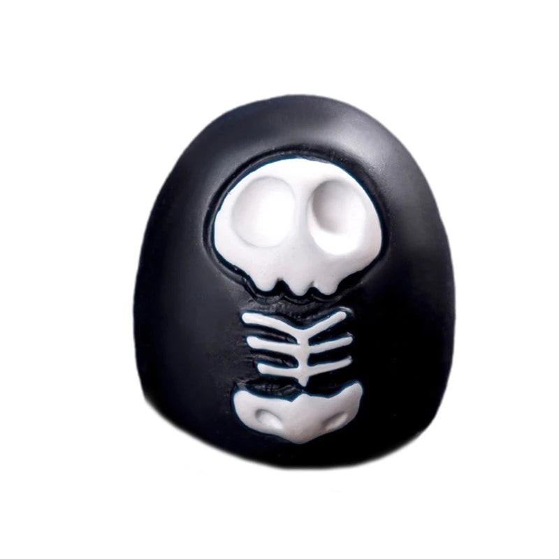 Y1UB Halloween Pumpkin Ghostly Elf Miniature Figurine Ornament Festival Home Decors