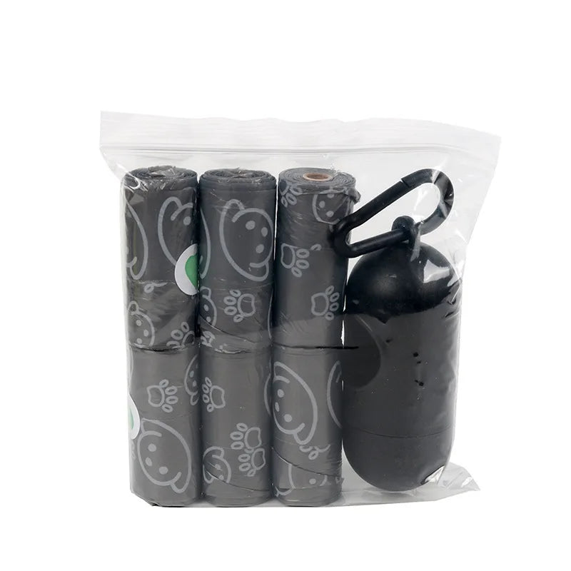 2/20 Rolls Tea Aroma Eco-Friendly Vest Style Pet Garbage Bag Dog Poop Bag Bags Cleaning WasteDisposable Trash Pouch Portable Bag