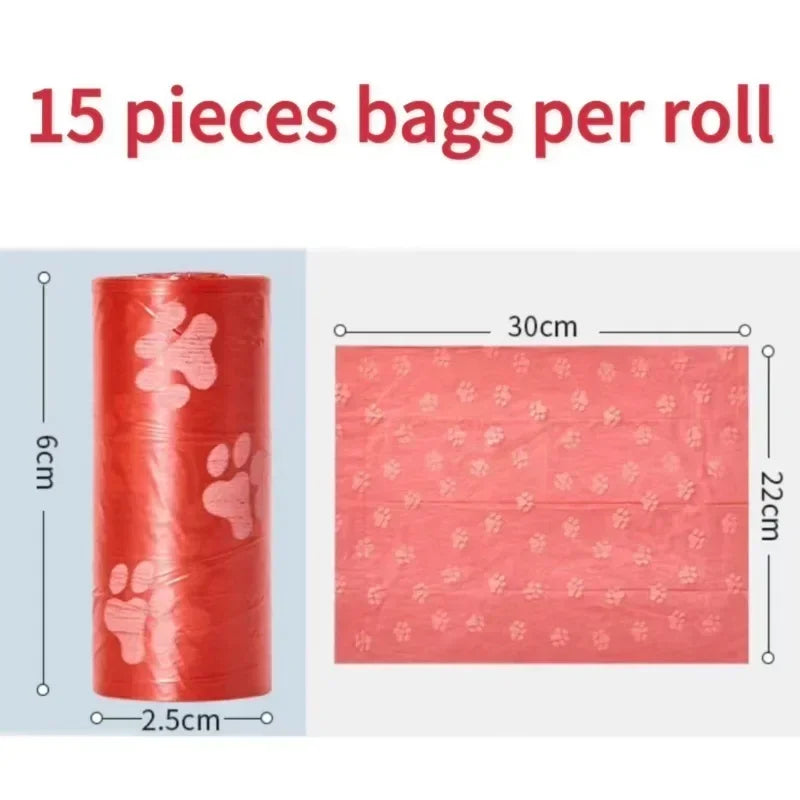 6/8/16Rolls Pet Dog Poop Bags Biodegradable Bulk Biobase Scented Poo Bag Degradable Cat Waste Bags Eco-Friendly Doggie Outdoor