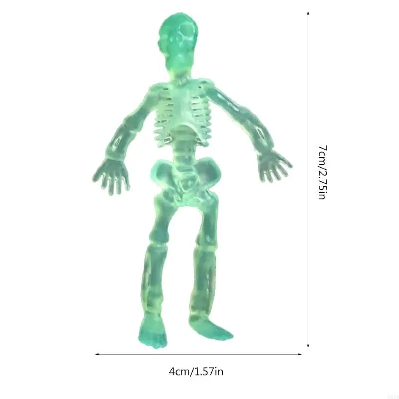 E8BD Compact and Portable Versatile Halloween Skeleton Ornament for Home or Office