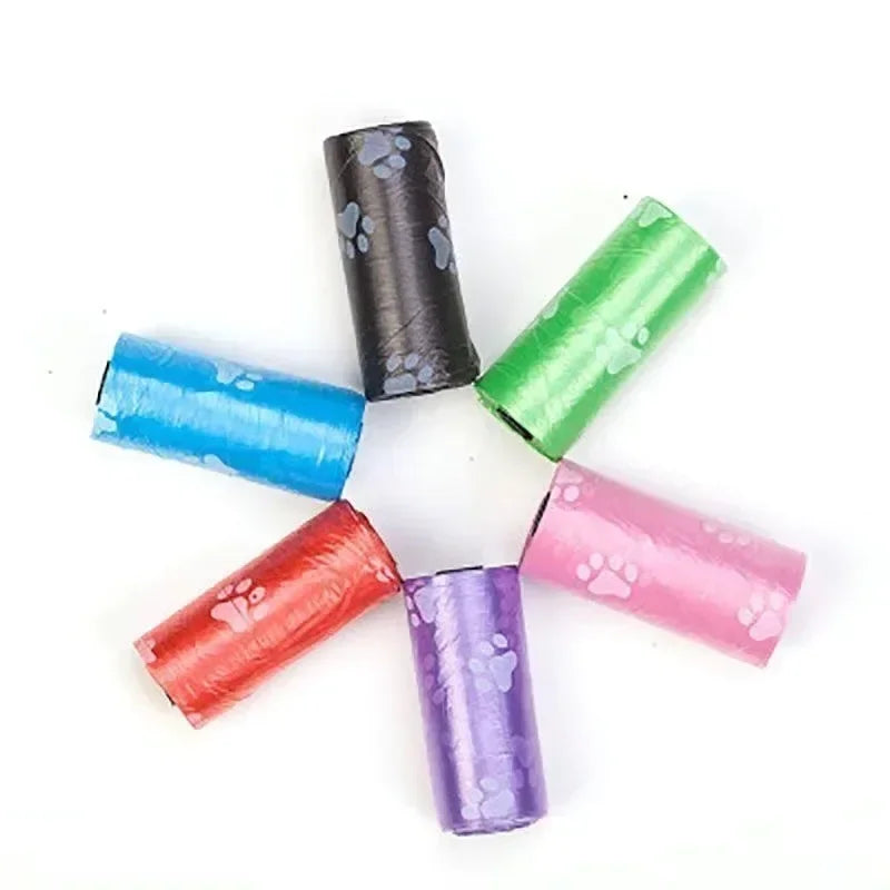 6/8/16Rolls Pet Dog Poop Bags Biodegradable Bulk Biobase Scented Poo Bag Degradable Cat Waste Bags Eco-Friendly Doggie Outdoor