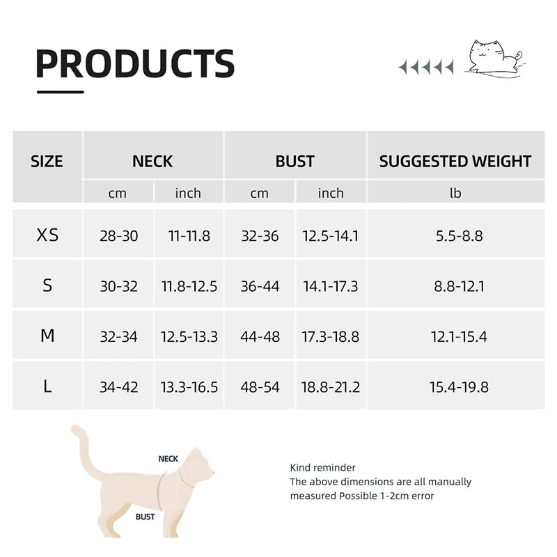 Cat Harness Fresh Plaid Cat Leashes Harness Anti-breakaway Adjustable Pet Harness for Cats and Puppies Accessories