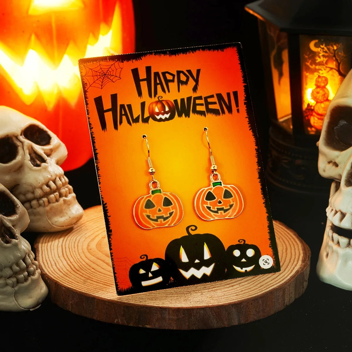 Trendy Luminous Halloween Ghost Pumpkin Dangle Earrings for Women Funny Festival Creative Party Gift Drop Earring Cute Jewelry
