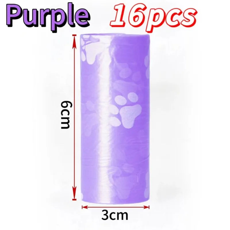 6/8/16Rolls Pet Dog Poop Bags Biodegradable Bulk Biobase Scented Poo Bag Degradable Cat Waste Bags Eco-Friendly Doggie Outdoor