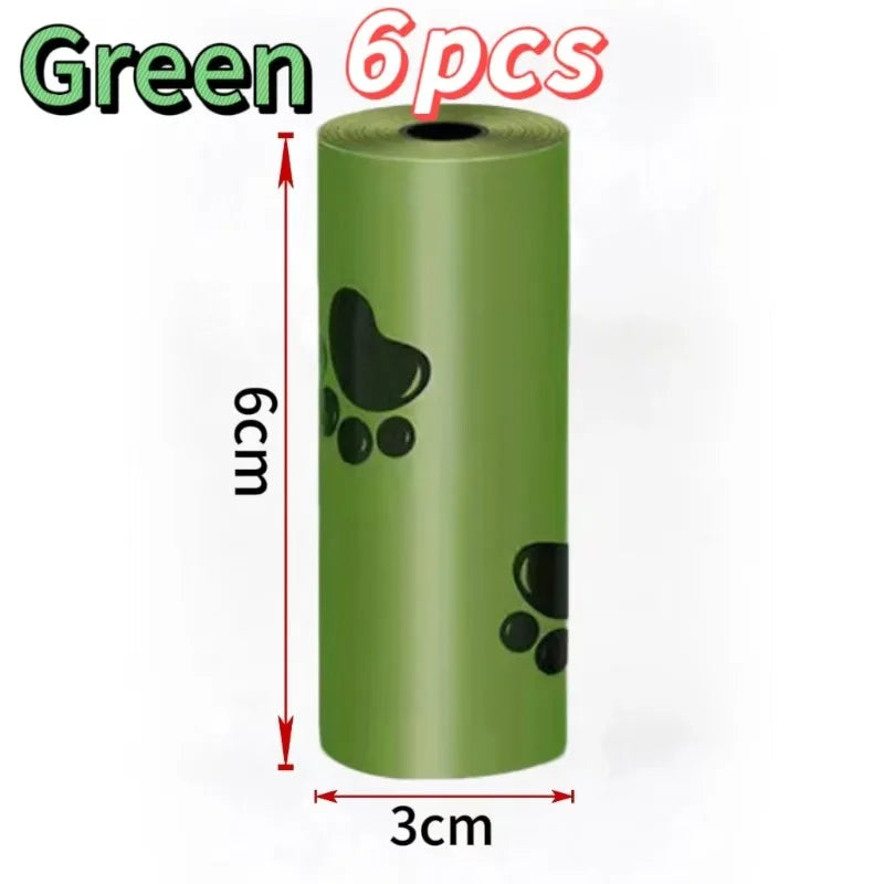 6/8/16Rolls Pet Dog Poop Bags Biodegradable Bulk Biobase Scented Poo Bag Degradable Cat Waste Bags Eco-Friendly Doggie Outdoor