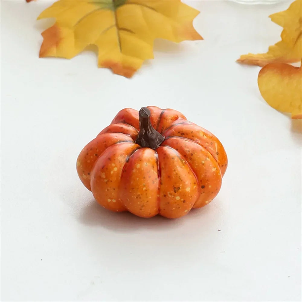 Mini Artificial Halloween Pumpkin Decor Simulation Vegetable Halloween Home Party Decoration Props Farmhouse Harvest DIY Craft