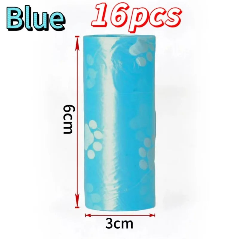 6/8/16Rolls Pet Dog Poop Bags Biodegradable Bulk Biobase Scented Poo Bag Degradable Cat Waste Bags Eco-Friendly Doggie Outdoor