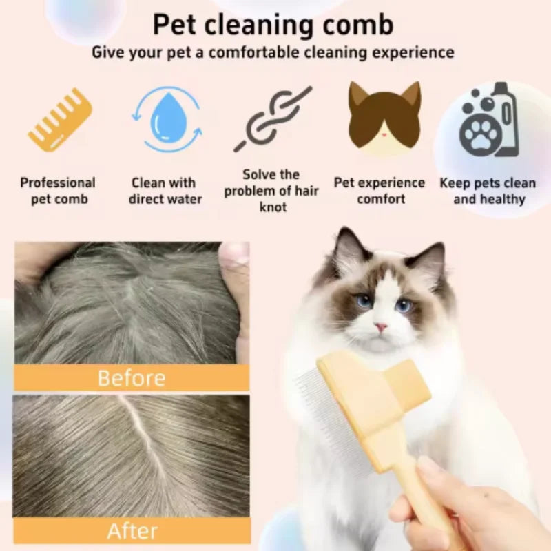 Dog Hair Remover Brush Cat Dog Hair Grooming And Care Comb For Long Hair Dog Pet Removes Hairs Cleaning Bath Brush Dog Supplies
