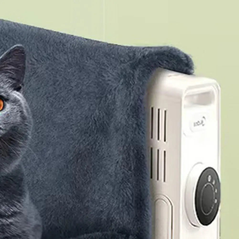 Cat Radiator Bed Hanging Cat Plush Bed with Strong Metal Frame Pet Winter Basket Hammock Hook Onto Radiator Up to 30kg