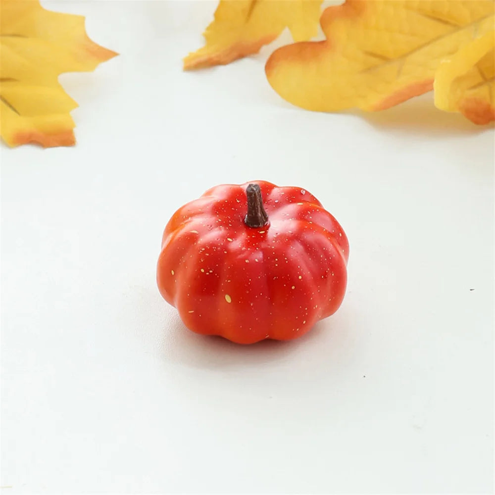 Mini Artificial Halloween Pumpkin Decor Simulation Vegetable Halloween Home Party Decoration Props Farmhouse Harvest DIY Craft
