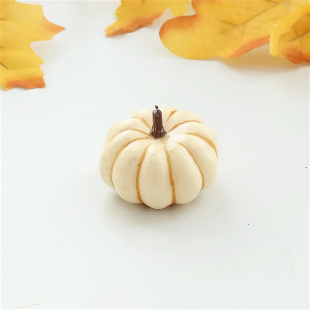 Mini Artificial Halloween Pumpkin Decor Simulation Vegetable Halloween Home Party Decoration Props Farmhouse Harvest DIY Craft