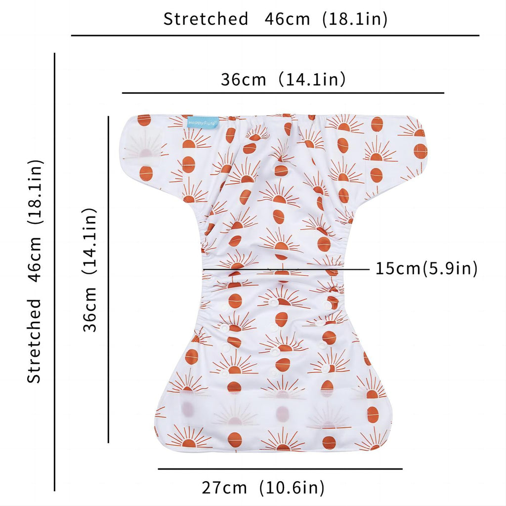 4pcs Reusable Cloth Diapers, Eco-Friendly, Washable, Adjustable, And Perfect For Babies