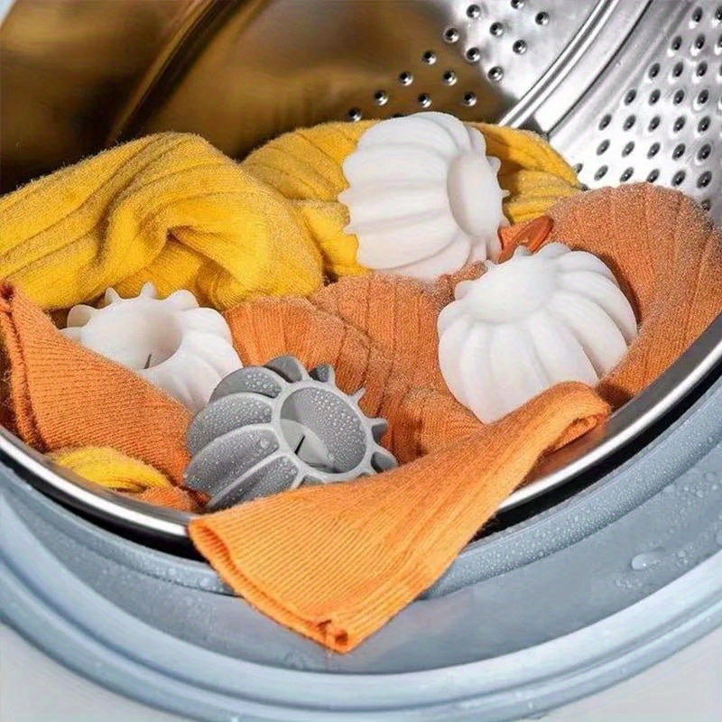 Eco-Friendly Silicone Laundry Balls - Reusable Pet Hair Remover & Clothes Cleaner For Washing Machines
