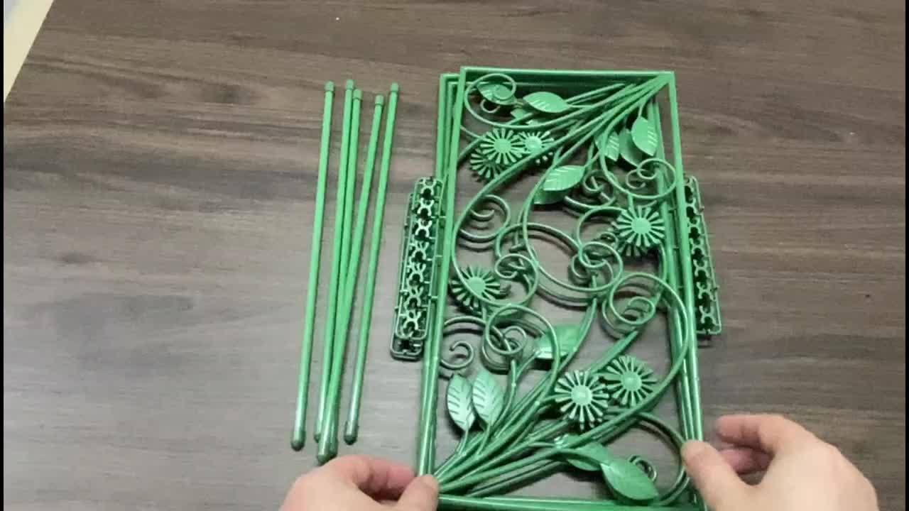 "Versatile Landscaping" Rustproof Decorative Garden Fence Border - No-Dig, Easy Install Flower Edging For Patio & Yard, Eco-Friendly Pp Material, Animal Barrier Included