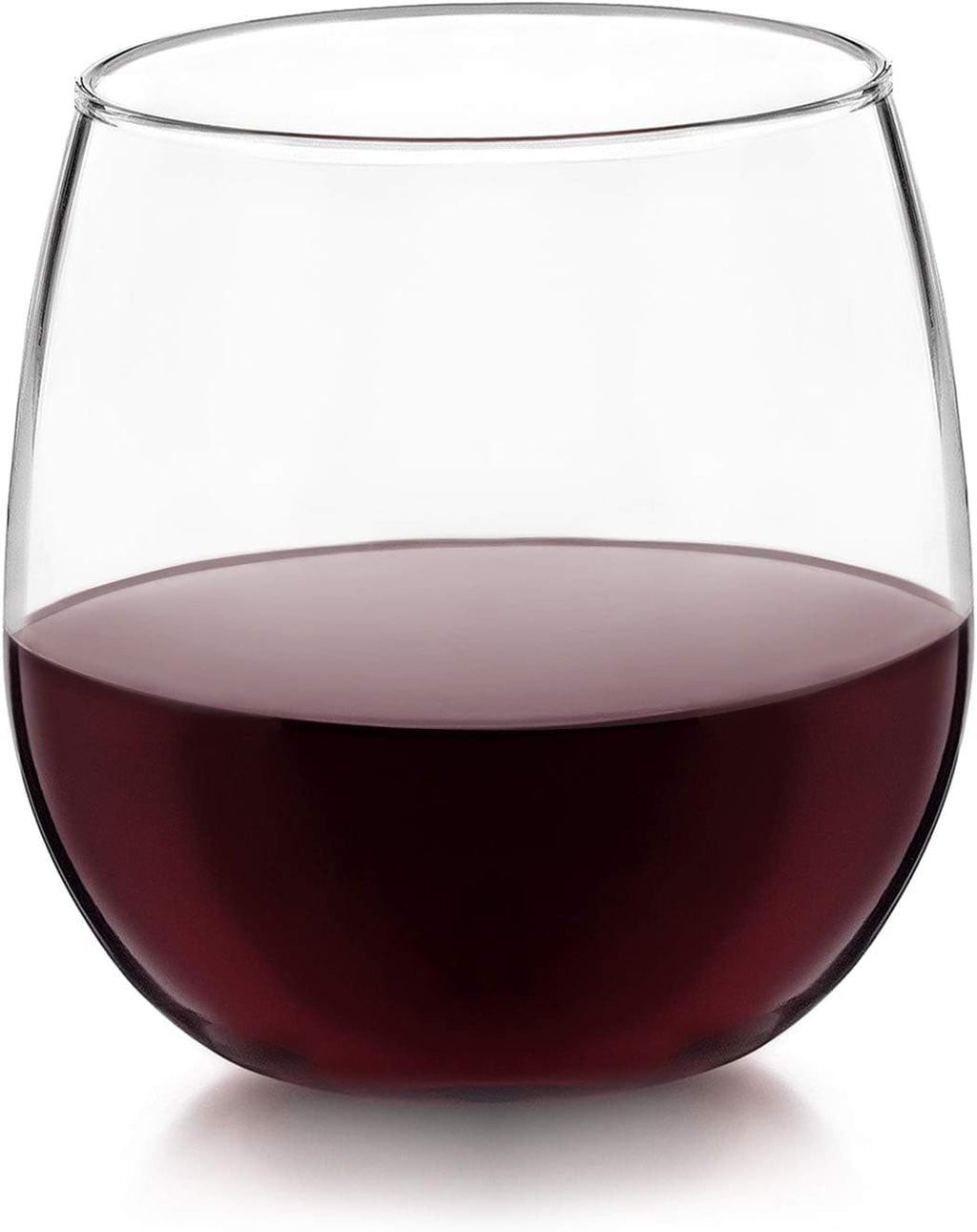 12-Piece Stemless Wine Glass Set for Red and White Wines