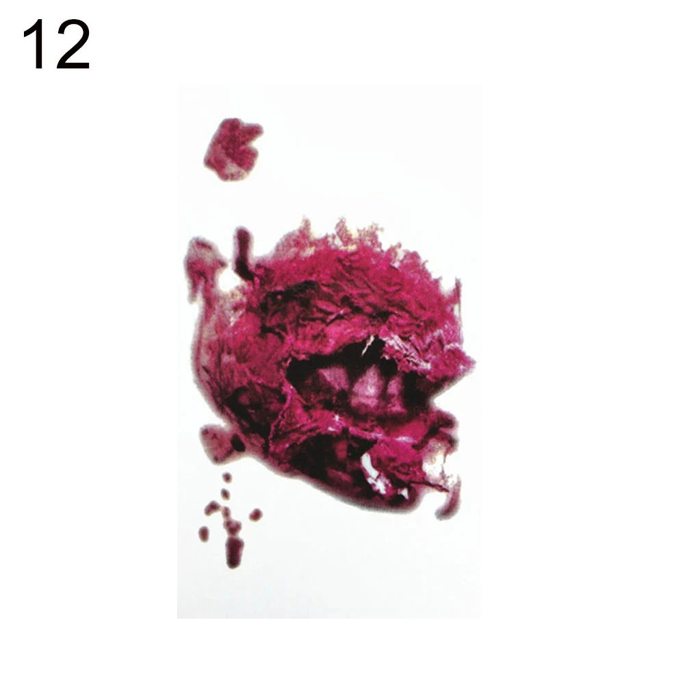 Halloween 3D Tattoo Stickers Kids Bloody Scar Temporary Tattoo Cosplay Body Art Decal Easter Women Finger Tattoo Sticker For Men