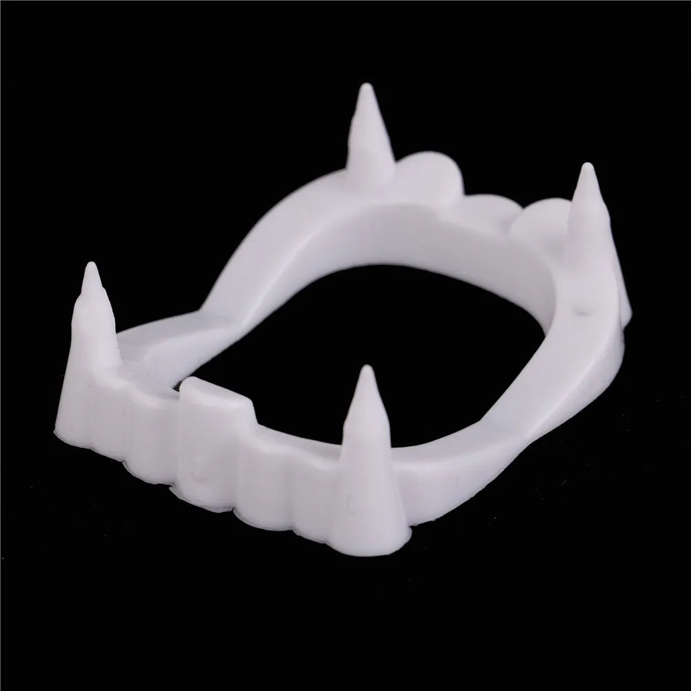 1pc Luminous Vampire Fake Teeth Dracula Teeth Halloween Monster Werewolf Zombie Fangs Halloween Masquerade Cosplay Costume Prop