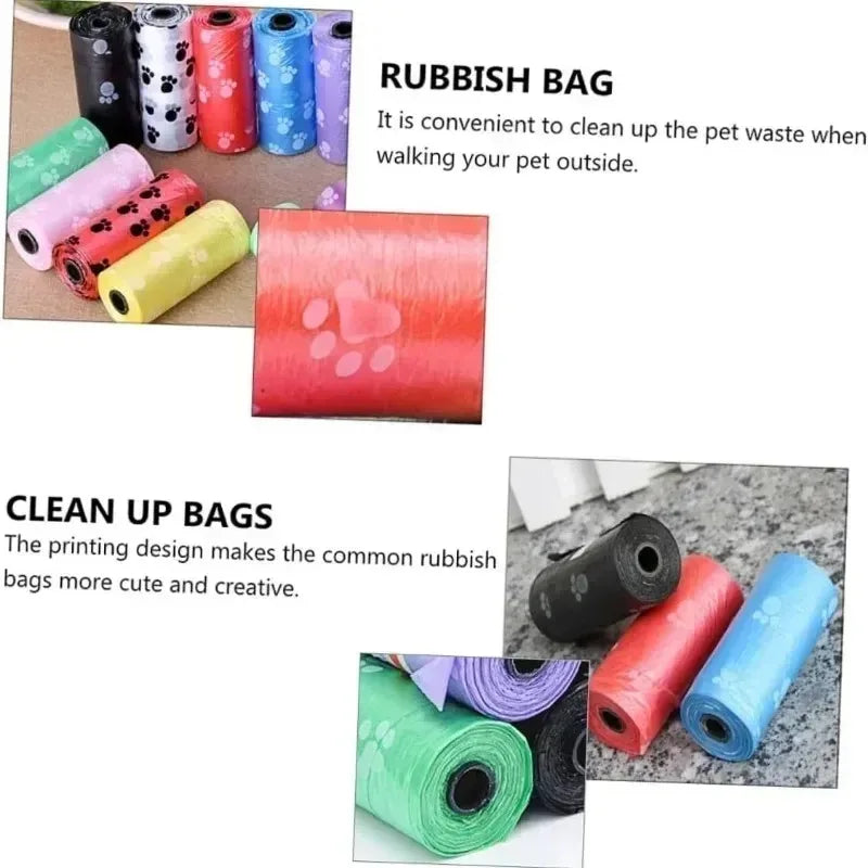 6/8/16Rolls Pet Dog Poop Bags Biodegradable Bulk Biobase Scented Poo Bag Degradable Cat Waste Bags Eco-Friendly Doggie Outdoor