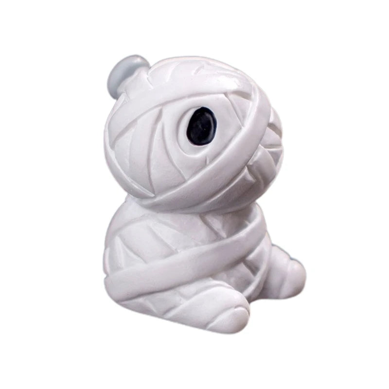 Y1UB Halloween Pumpkin Ghostly Elf Miniature Figurine Ornament Festival Home Decors