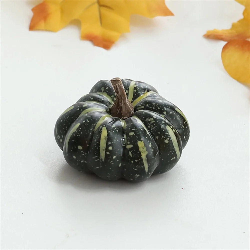Mini Artificial Halloween Pumpkin Decor Simulation Vegetable Halloween Home Party Decoration Props Farmhouse Harvest DIY Craft