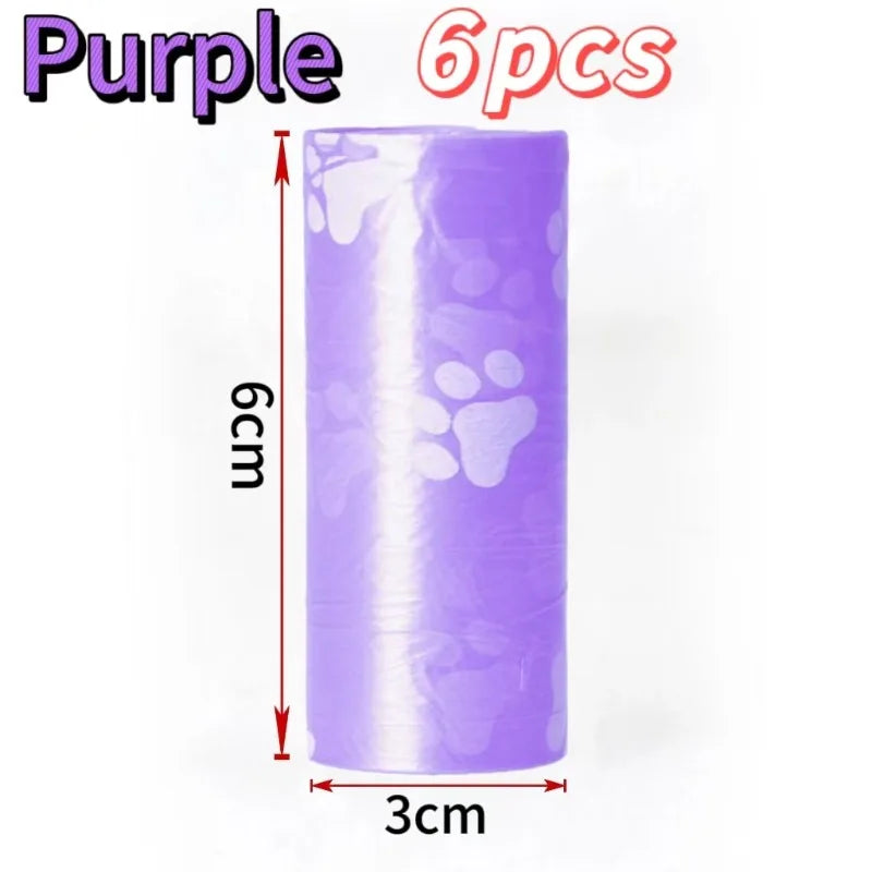 6/8/16Rolls Pet Dog Poop Bags Biodegradable Bulk Biobase Scented Poo Bag Degradable Cat Waste Bags Eco-Friendly Doggie Outdoor