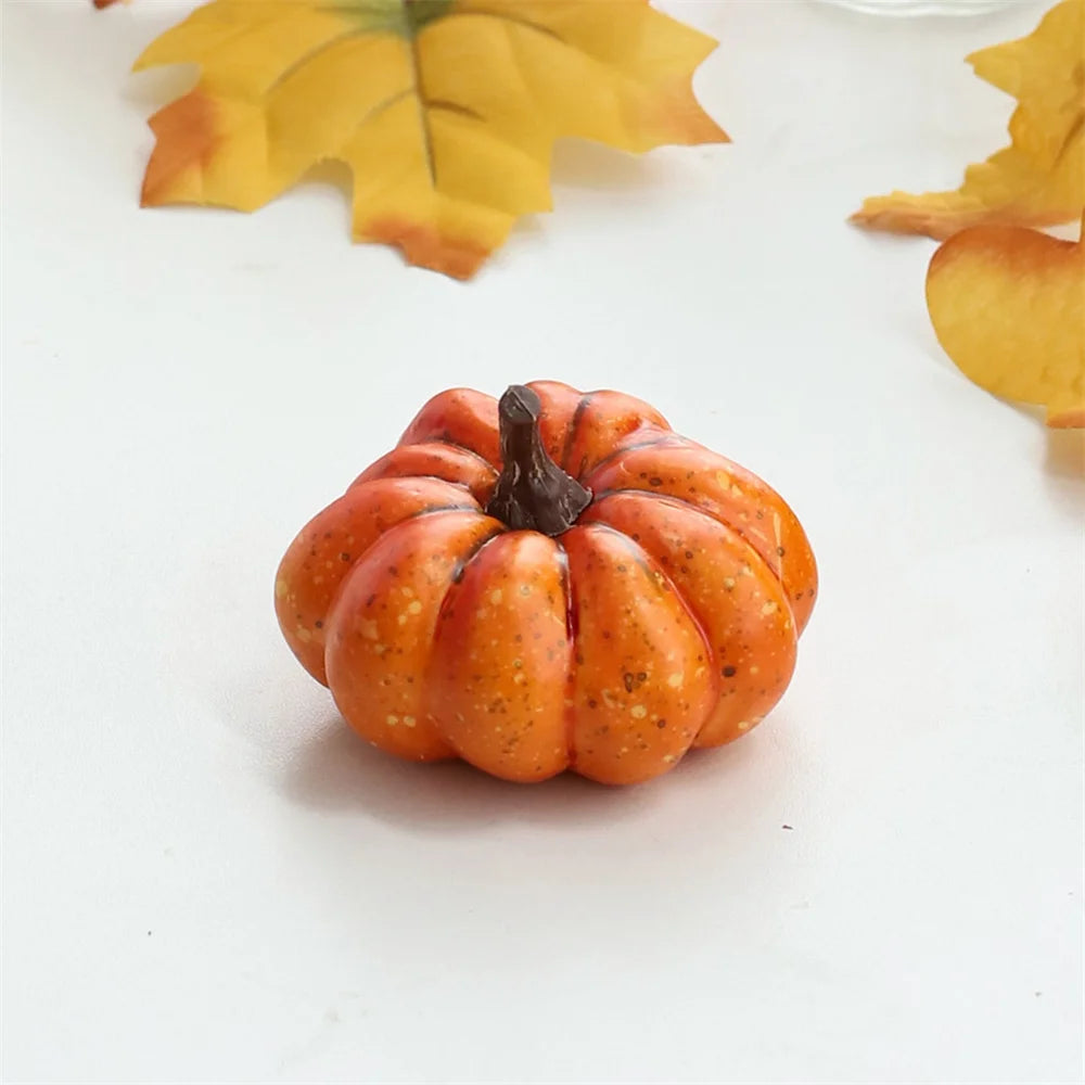 Mini Artificial Halloween Pumpkin Decor Simulation Vegetable Halloween Home Party Decoration Props Farmhouse Harvest DIY Craft
