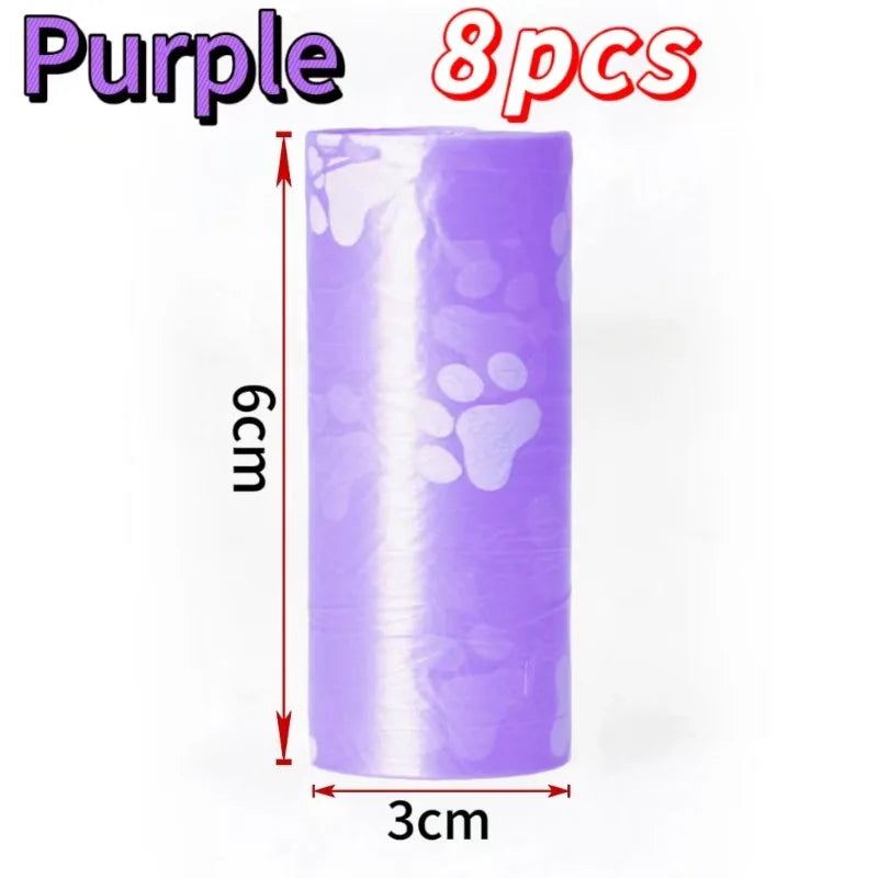 6/8/16Rolls Pet Dog Poop Bags Biodegradable Bulk Biobase Scented Poo Bag Degradable Cat Waste Bags Eco-Friendly Doggie Outdoor