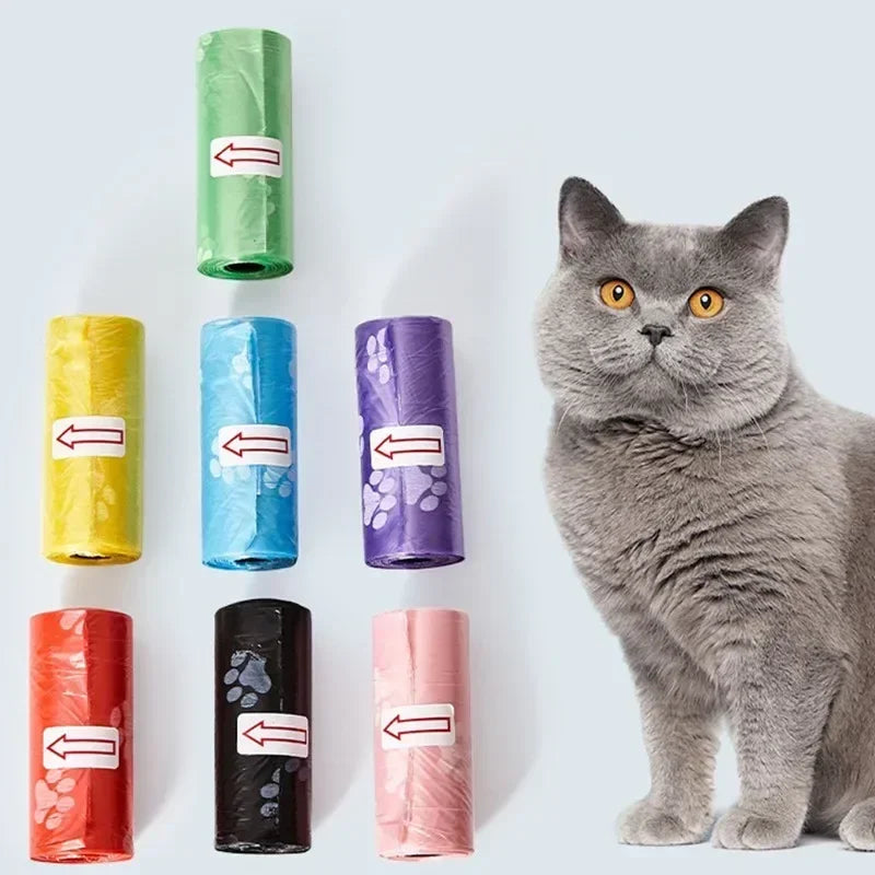 6/8/16Rolls Pet Dog Poop Bags Biodegradable Bulk Biobase Scented Poo Bag Degradable Cat Waste Bags Eco-Friendly Doggie Outdoor