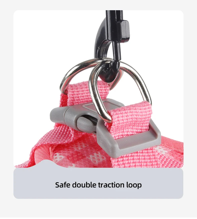 Cat Harness Fresh Plaid Cat Leashes Harness Anti-breakaway Adjustable Pet Harness for Cats and Puppies Accessories