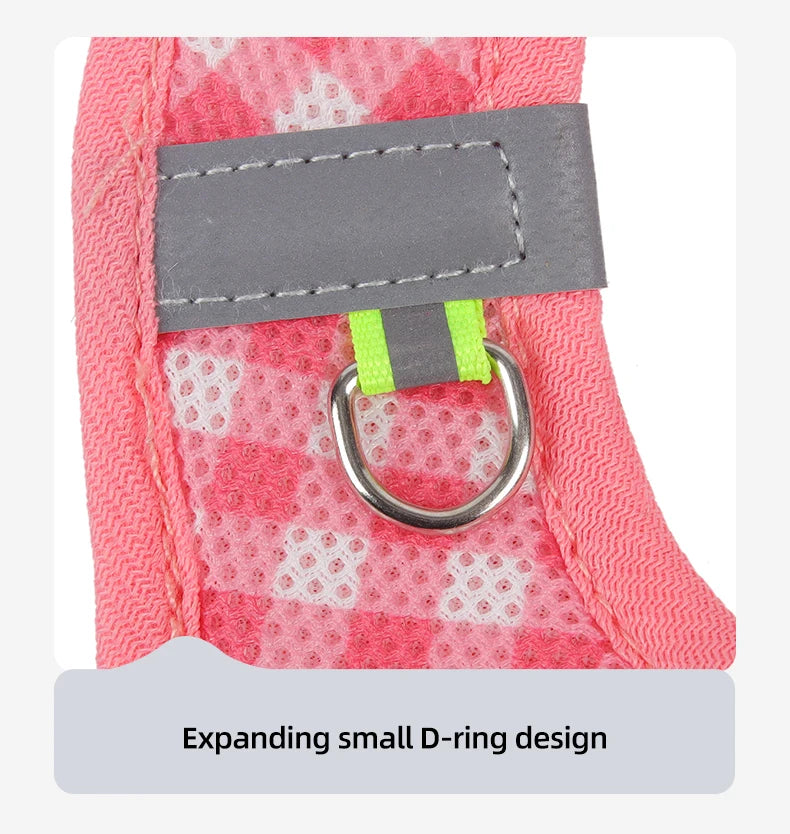 Cat Harness Fresh Plaid Cat Leashes Harness Anti-breakaway Adjustable Pet Harness for Cats and Puppies Accessories