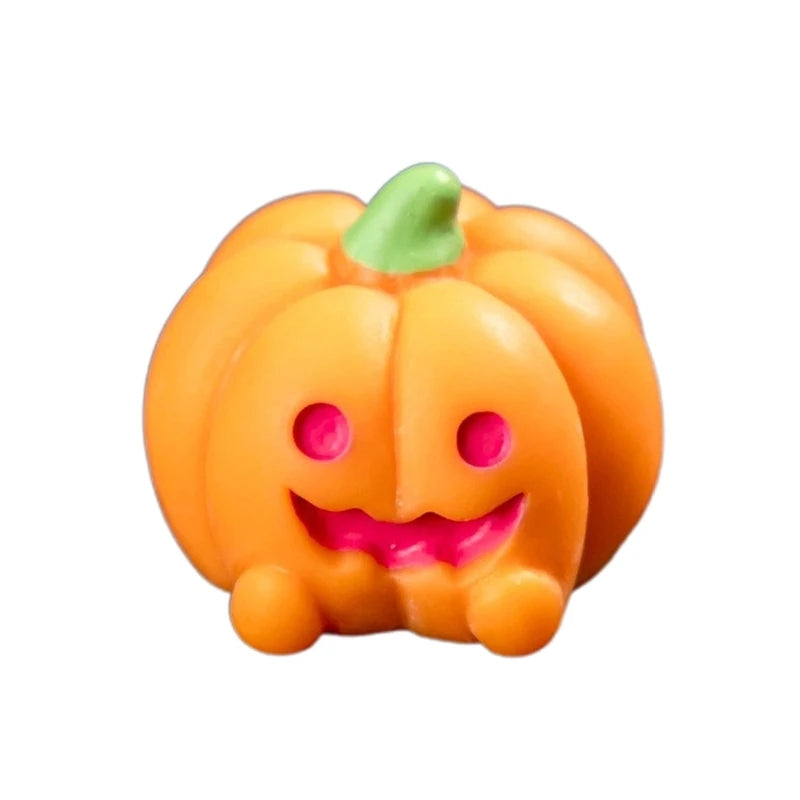 Y1UB Halloween Pumpkin Ghostly Elf Miniature Figurine Ornament Festival Home Decors