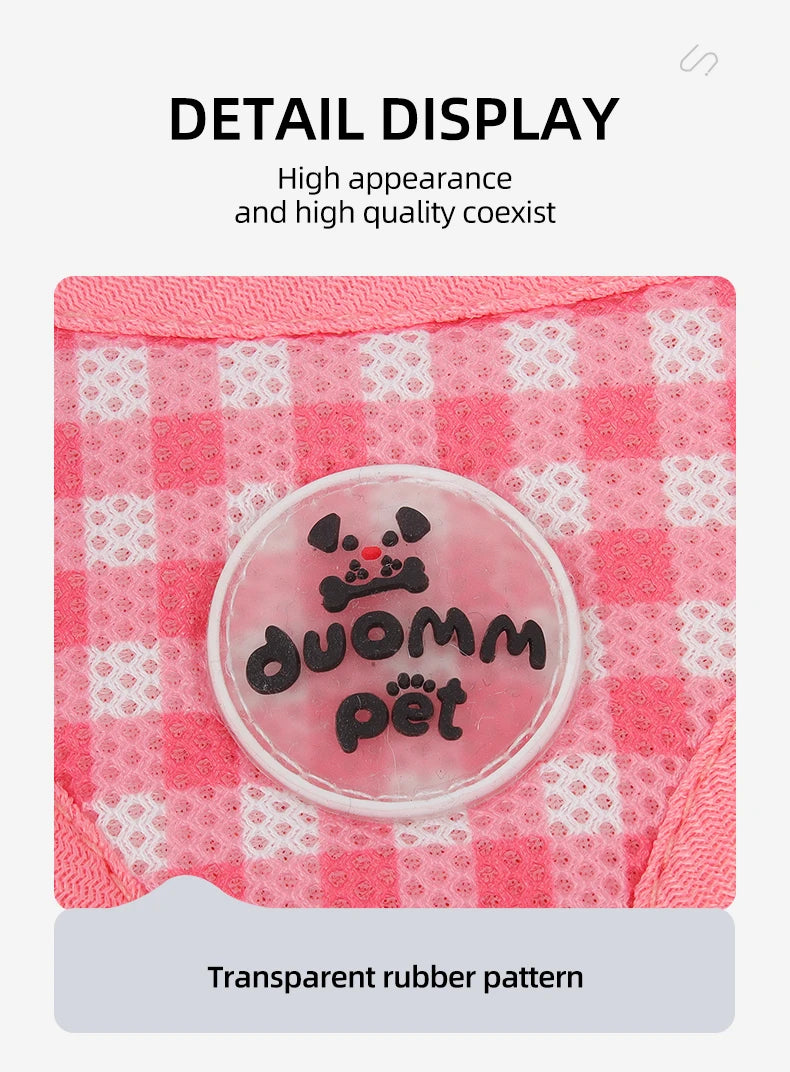 Cat Harness Fresh Plaid Cat Leashes Harness Anti-breakaway Adjustable Pet Harness for Cats and Puppies Accessories