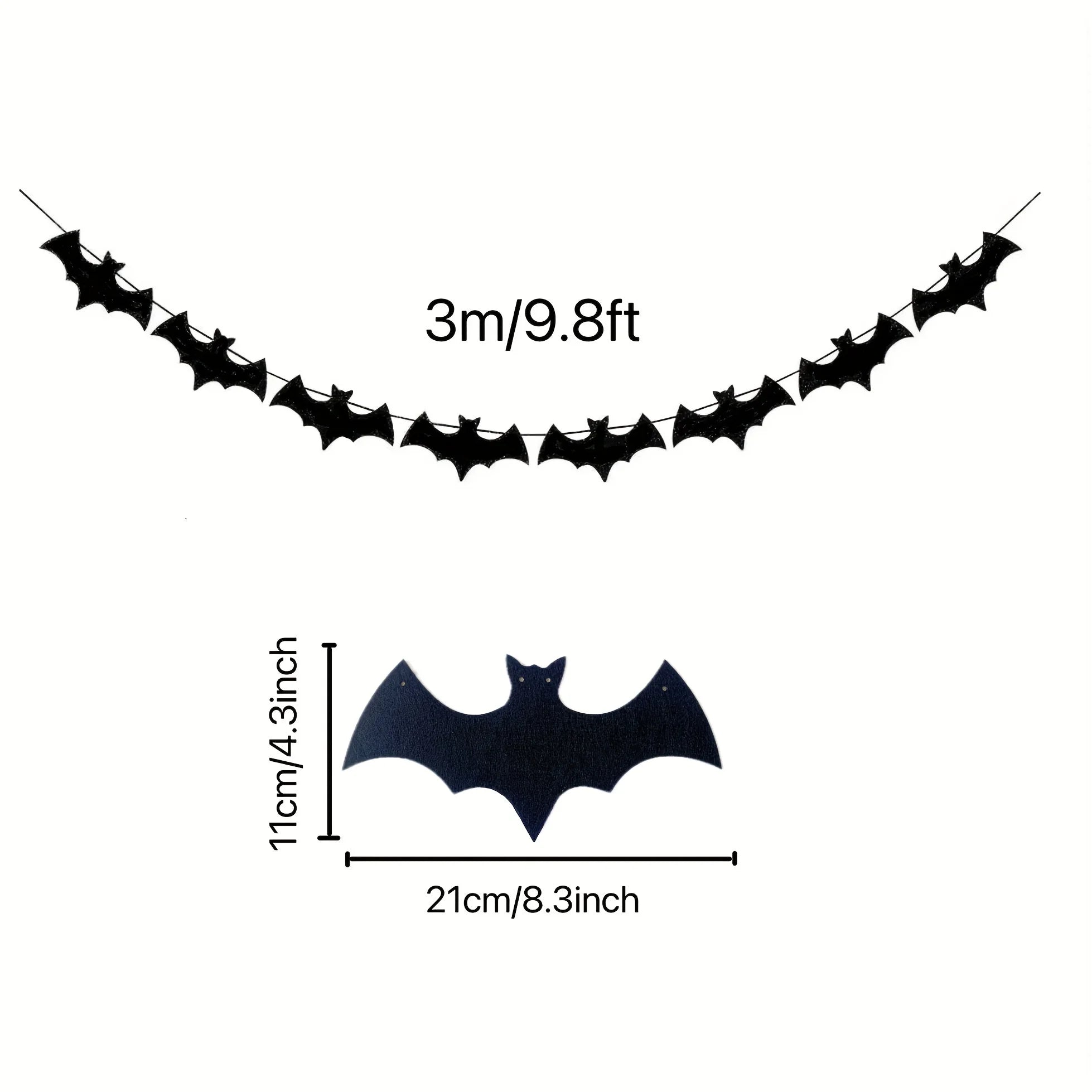 Happy Halloween Banners Ghost Bat Hanging Streamers Decorations Halloween Party Decorations Backdrop Decorations
