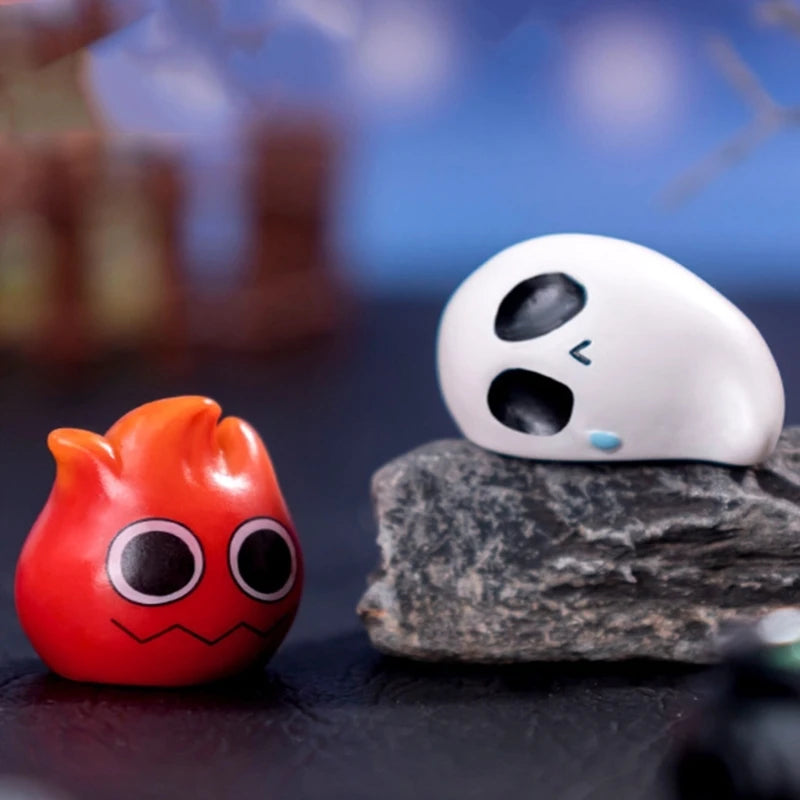 Y1UB Halloween Pumpkin Ghostly Elf Miniature Figurine Ornament Festival Home Decors
