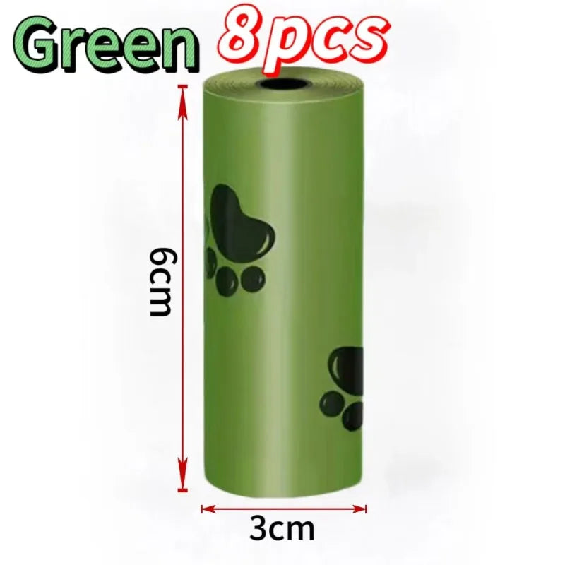6/8/16Rolls Pet Dog Poop Bags Biodegradable Bulk Biobase Scented Poo Bag Degradable Cat Waste Bags Eco-Friendly Doggie Outdoor