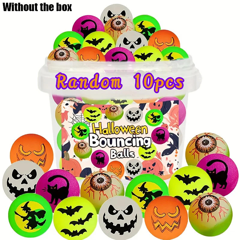 ﻿ New Halloween Elastic Ball 32MM Night Light Magic Eye Elastic Ball Fluorescent Eye Rubber Ball Halloween Festival Party Gift