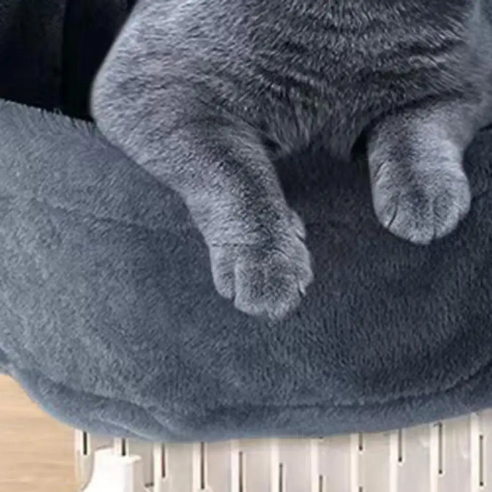 Cat Radiator Bed Hanging Cat Plush Bed with Strong Metal Frame Pet Winter Basket Hammock Hook Onto Radiator Up to 30kg