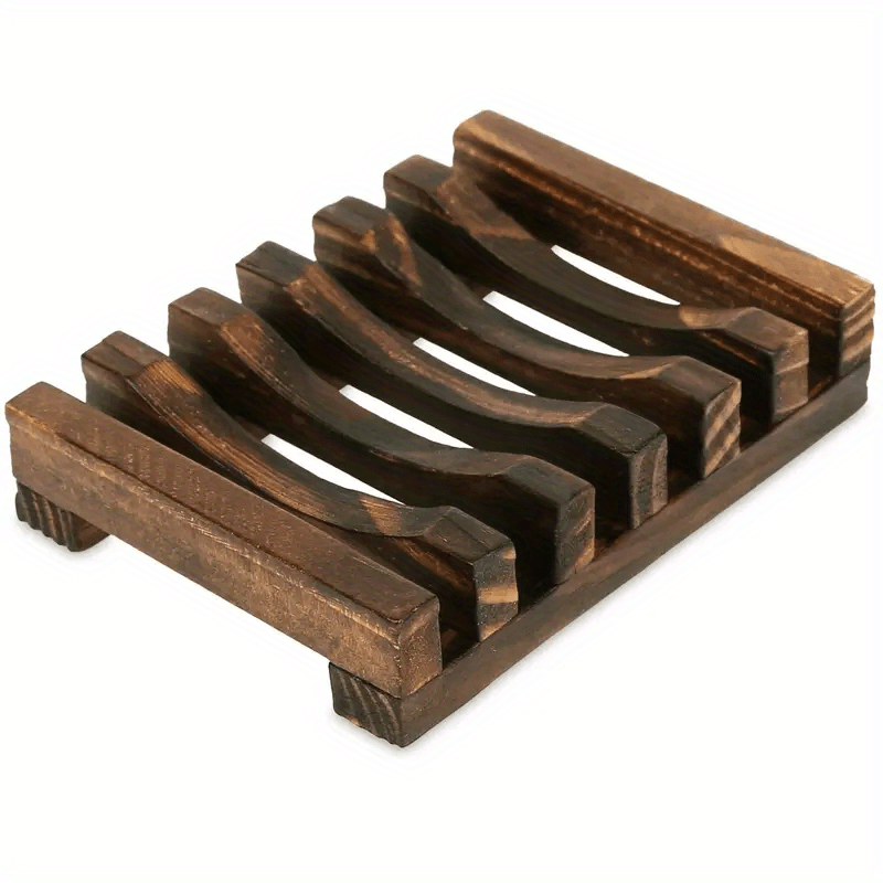 Sleek Self-Draining Wooden Soap Dish: Elevate Your Bathroom with Style & Sustainability - Perfect for Eco-Conscious Homes!